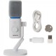 Amaran Kit de micrófono y soporte de escritorio supercardioide  (Blanco)