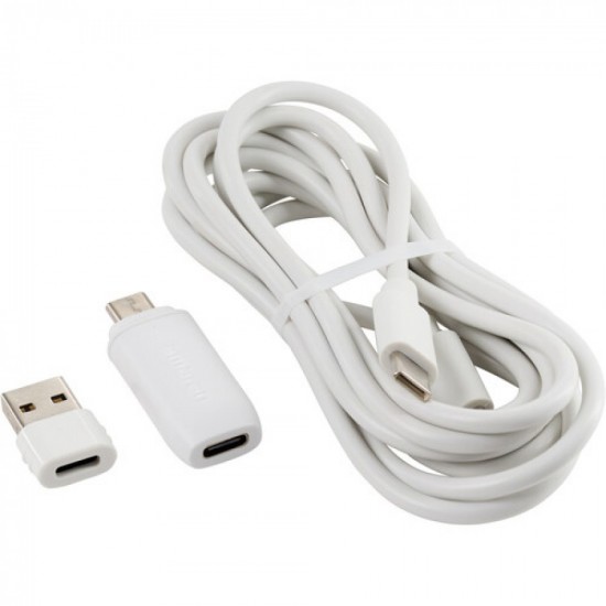 Amaran Kit de micrófono y soporte de escritorio supercardioide  (Blanco)