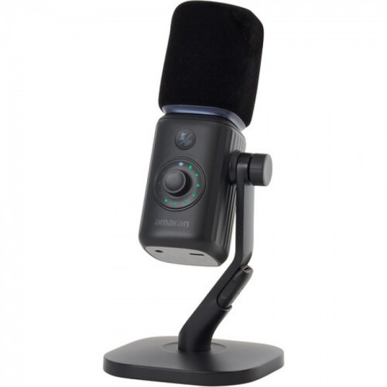 Amaran Kit de micrófono y soporte de escritorio supercardioide  (Charcoal)