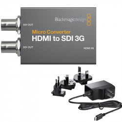 Blackmagic Design Micro Convertidor 3G de HDMI a SDI (2) con Power Supply