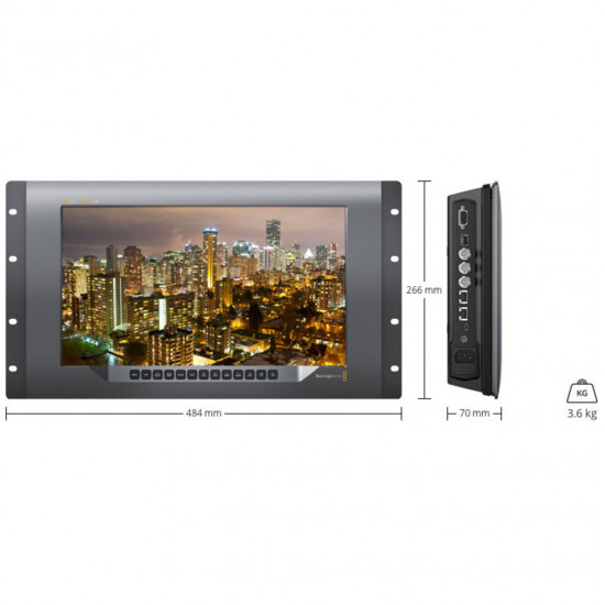 Blackmagic Design Monitor Smartview 4K con entradas SDI 12G 2160p60