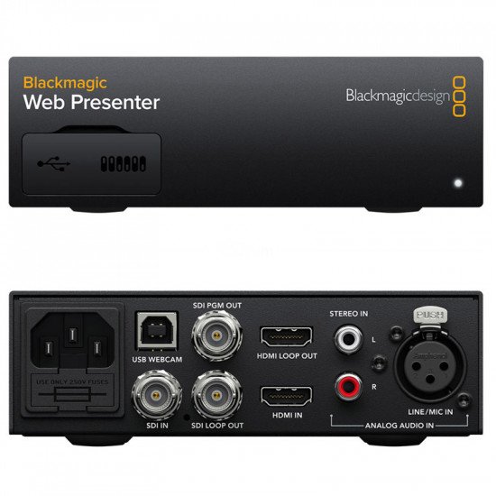 Blackmagic Web Presenter para SDI y HDMI a USB Camara WEB
