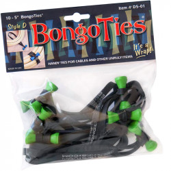 Bongo Ties TreeFrog Grip para Organizar Cables Pack de 10
