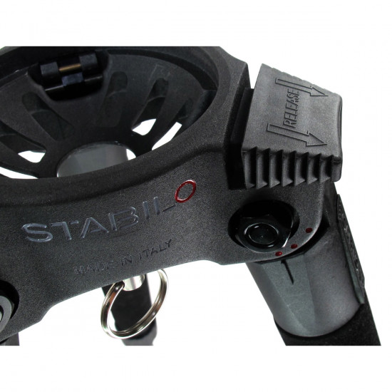 Cartoni Kit Video Focus 12 3-st StabilO CF System de cabezal y trípode de Fibra de Carbono de 100mm
