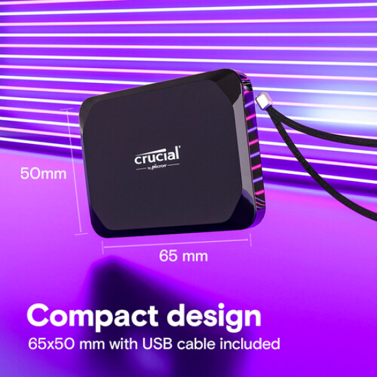 Crucial X9 SSD 4TB External USB-C 3.2 Gen 2 