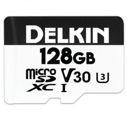 Delkin Devices tarjeta de memoria 128GB Advantage UHS-I microSDXC  Lectura 100 MB/S  Escritura/ 75 MB/S