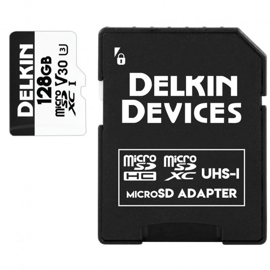 Delkin Devices tarjeta de memoria 128GB Advantage UHS-I microSDXC  Lectura 100 MB/S  Escritura/ 75 MB/S