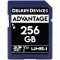 Delkin Devices Advantage SDXC 256GB V30 UHS-I U3 Lectura 90MB/s / 90MBs