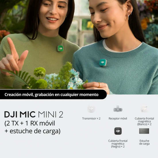 DJI MiC Mini2  Kit de 2 mic para smartphones USB-C