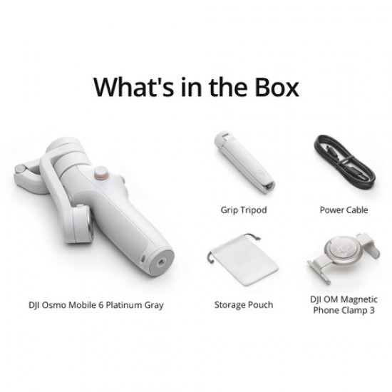 DJI Osmo Mobile 6  SMARTPHONE GIMBAL (Gris Platino)