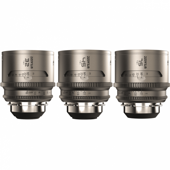 DZOFilm Arcana Kit 3 lentes anamórficos Prime (ARRI PL)