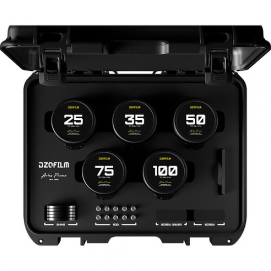 DZOFilm Arles Kit de 5 lentes FF/VV Prime Cine (ARRI PL)