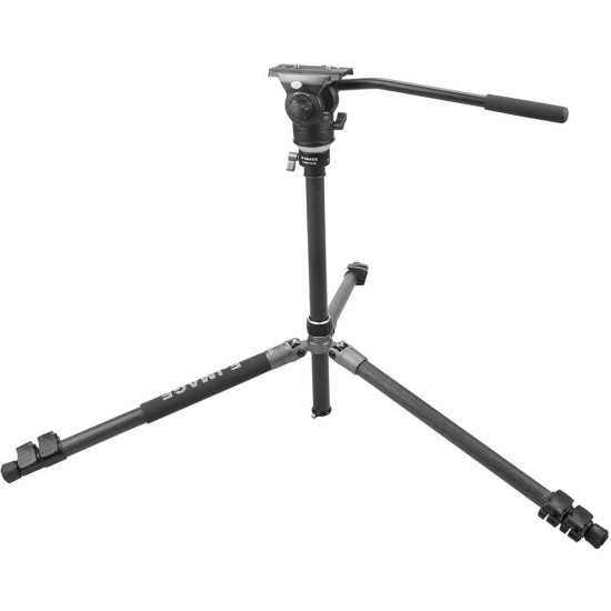 E-Image TC604 Trípode carbón con cabezal fluido cap. 3kg