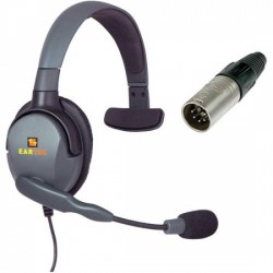 Eartec Auriculares Max 4G single con conector XLR 5P