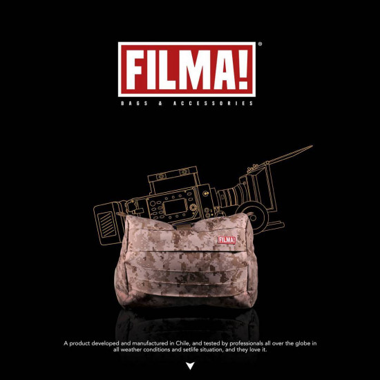 FILMA! Saddlebag Negro multi propósito para cámaras