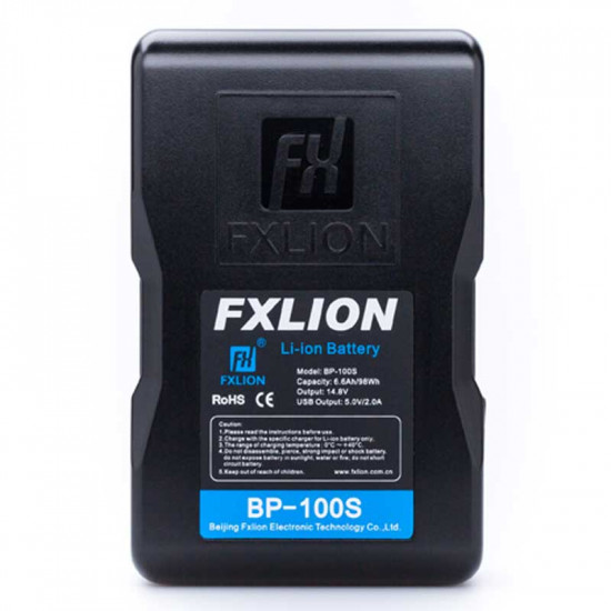 FXlion 2 Baterías Cool Black Lithium V-Mount 98W/h y cargador doble Fast Charger