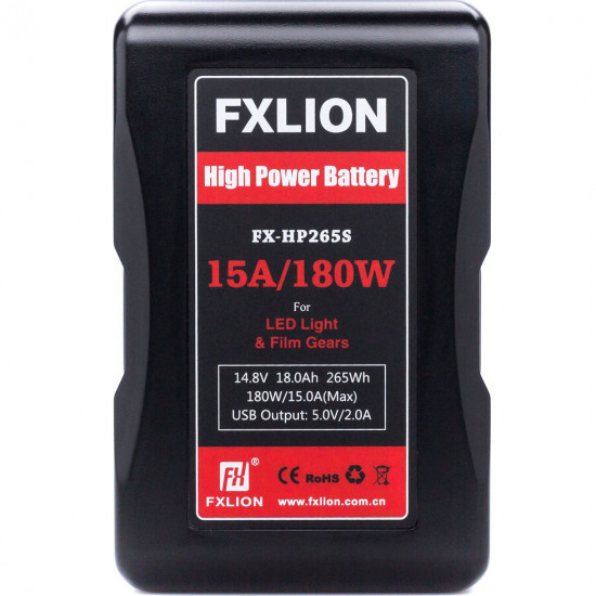 FXlion Batería High Power Lithium V-Mount 18Ah 265Wh