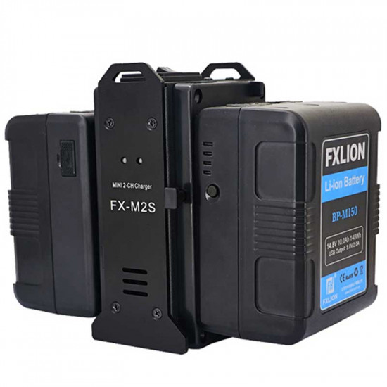 FXlion FX-M2S Cargador Traveler V-Mount 2 baterías 