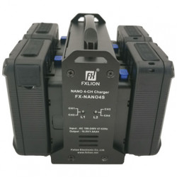 FXlion FX-NANO4S Cargador Nano V-Mount 4 baterías 