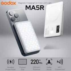 Godox MA5R Luz LED RGB y Powerbank (negro)