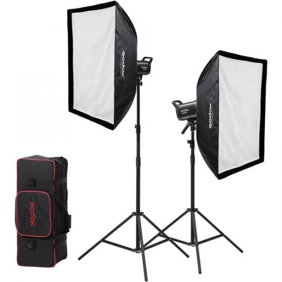 Godox Kit 2 LED SL60IIBI bicolor con softbox
