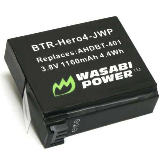 Wasabi HERO4 2 Baterías Compatibles para la GoPro HERO4