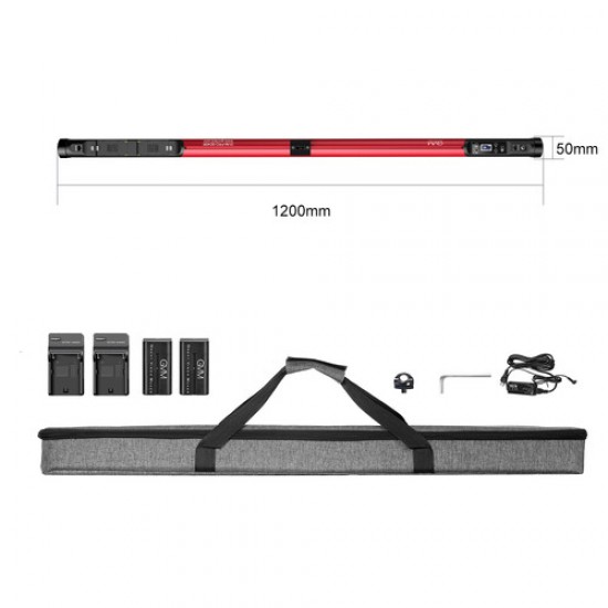GVM BD45R Tubo de Luz Led Bi-Color RGB  (48")