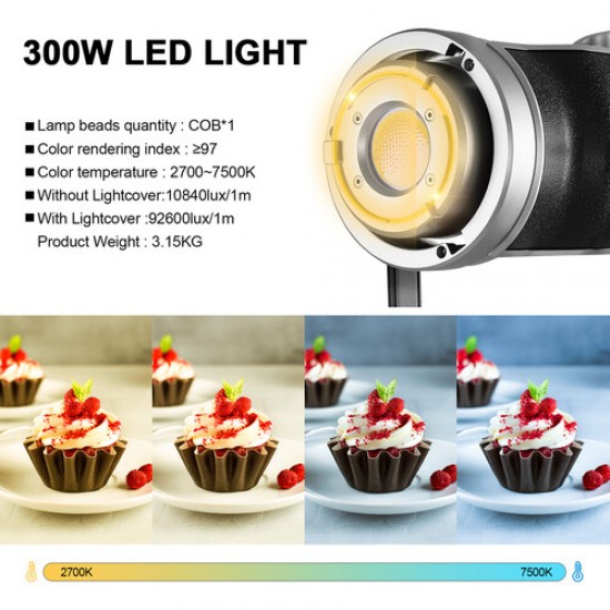 GVM SD300D Foco LED Bi-Color Video Spotlight