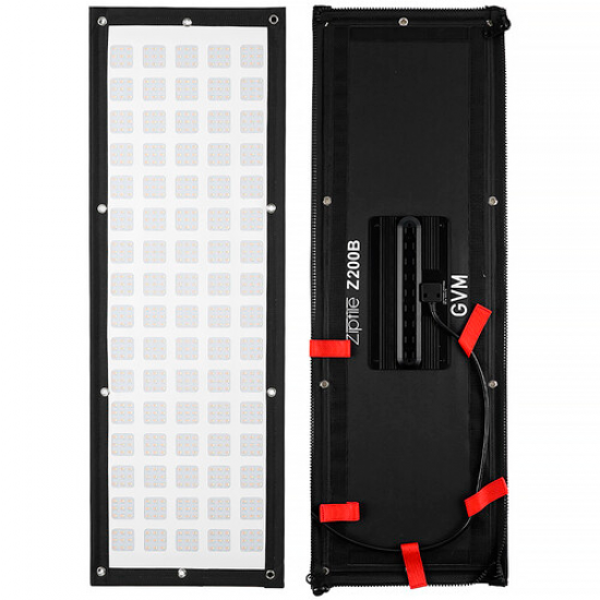 GVM Panel de luz LED bicolor ZipTile Z200B de 1 x 3