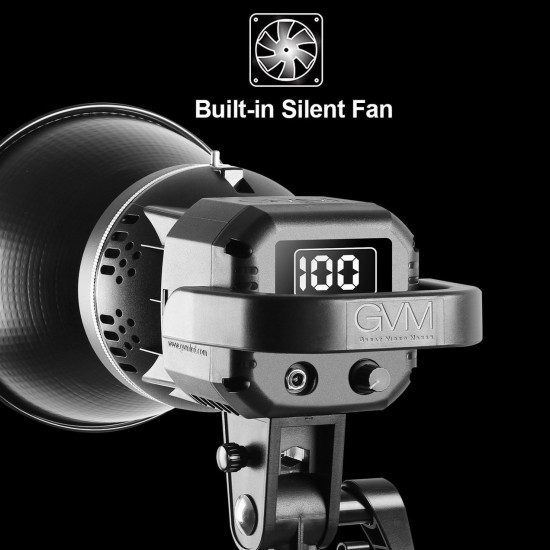 GVM P80S-II Kit de 2 LEDs Compactos 5600K con alto CRI de 97