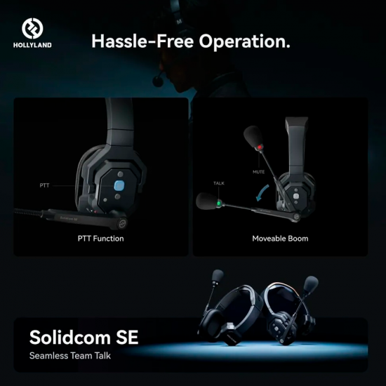 Hollyland SolidCOM SE Wireless Intercom 4 Usuarios