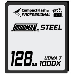 Hoodman HS7CF128 Tarjeta Compact Flash UDMA 7 RAW de 128GB 1000x