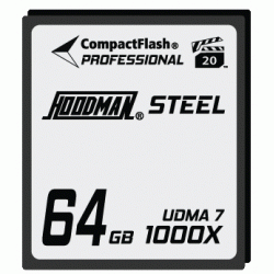 Hoodman HS7CF64 Tarjeta Compact Flash UDMA 7 RAW de 64GB 1000x