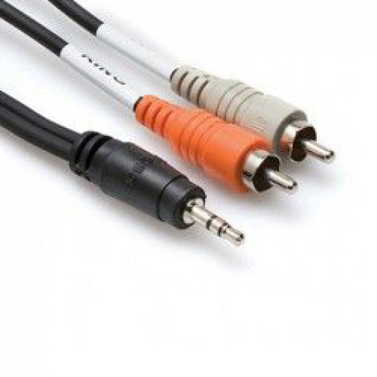 Hosa CMR-206BULK Cable Audio 1.8mts  3.5mm TRS  a 2 RCA Left/right    