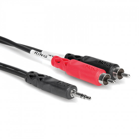 Hosa CMR-215 Cable Audio 4.57 mts  3.5mm TRS  a 2 RCA Left/right    