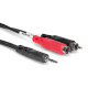 Hosa CMR-206 Cable Audio 1.8mts  3.5mm TRS  a 2 RCA Left/right    