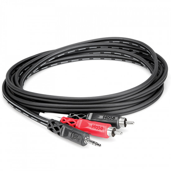 Hosa CMR-206 Cable Audio 1.8mts  3.5mm TRS  a 2 RCA Left/right    