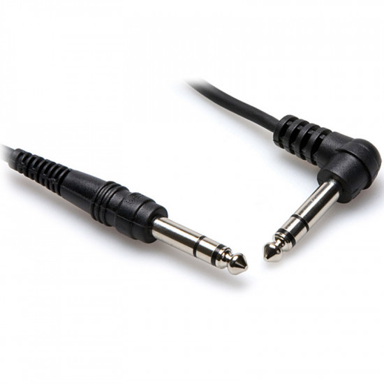 Hosa CSS-110R Cable Audio  PLUG 1/4" TRS  3mts / Plug 90 grados