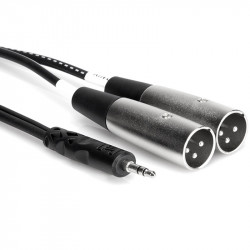 Hosa CYX-402M Cable en Y doble XLR macho a estéreo mini plug  2mts