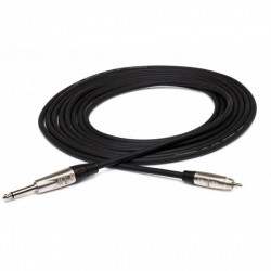Hosa HPR-001.5 Cable corto 45cm Plug Rean mono 1/4" TS  a RCA Macho 