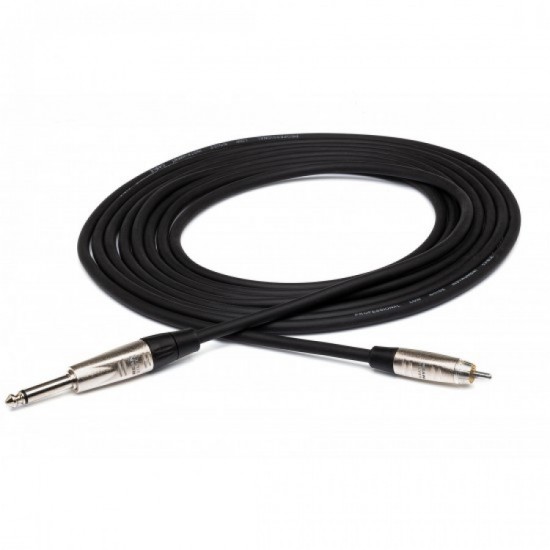Hosa HPR-001.5 Cable corto 45cm Plug Rean mono 1/4" TS  a RCA Macho 