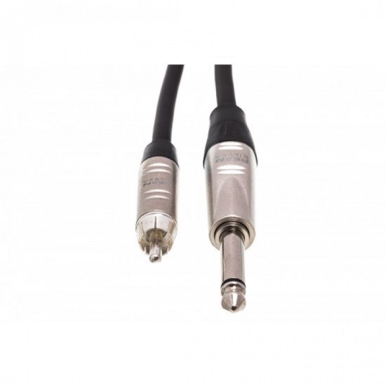 Hosa HPR-001.5 Cable corto 45cm Plug Rean mono 1/4" TS  a RCA Macho 