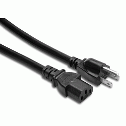 Hosa Cable de alimentación color negro de 91 cm
