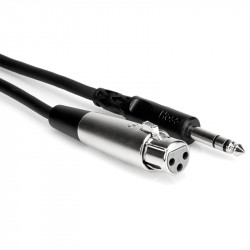 Hosa STX-120F Cable Audio Balanceado PLUG 1/4" TRS  a XLR hembra 6mts
