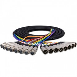 Hosa XLR-802 Snake de 8 cables XLR 2 mts