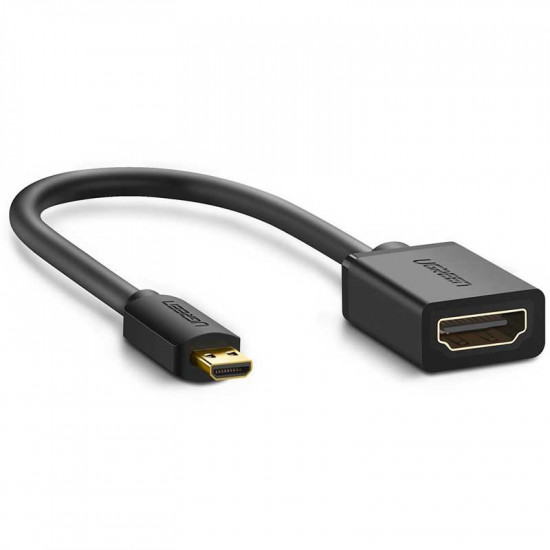 Duttek Cable micro HDMI a HDMI estándar, cable adaptador micro HDMI a HDMI,  extremo delgado en ángulo izquierdo, cable micro HDMI macho a HDMI macho