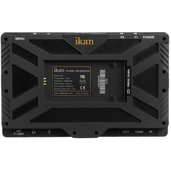 Ikan DH7 Full HD Monitor 7" HDMI con soporte de señal 4K