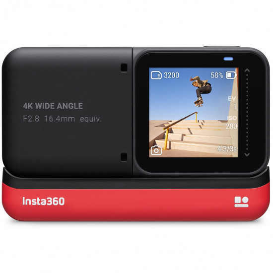 Insta360 Kit ONE R Cámara VR 360° 4K "Action Camera Twin Edition con 64GB