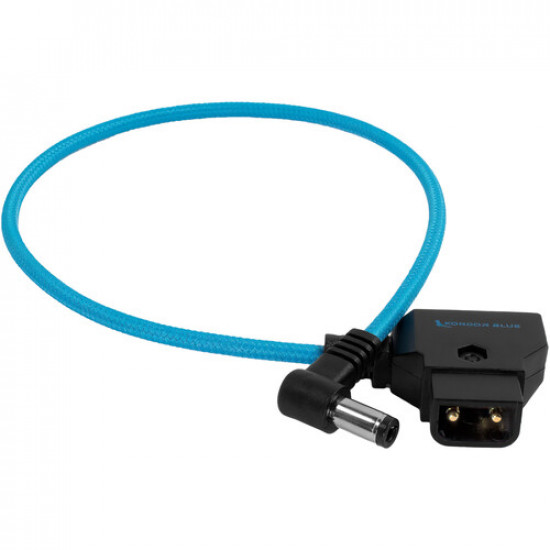Kondor Blue Straight D-Tap to DC 2.5mm Right-Angle Cable 38 cm