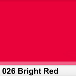 Lee Filters  026S Pliego Bright Red 50cm x 60 cm